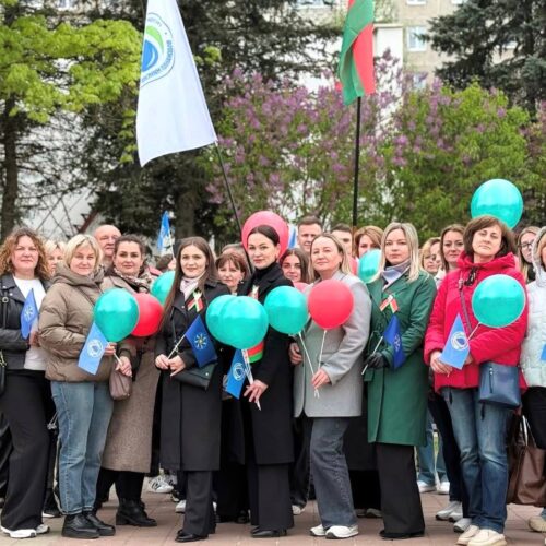 Члены первичной профсоюзной организации «Водоканал Минского района» приняли участие в шествии в агрогородке Лесном посвященному Дню Победы!